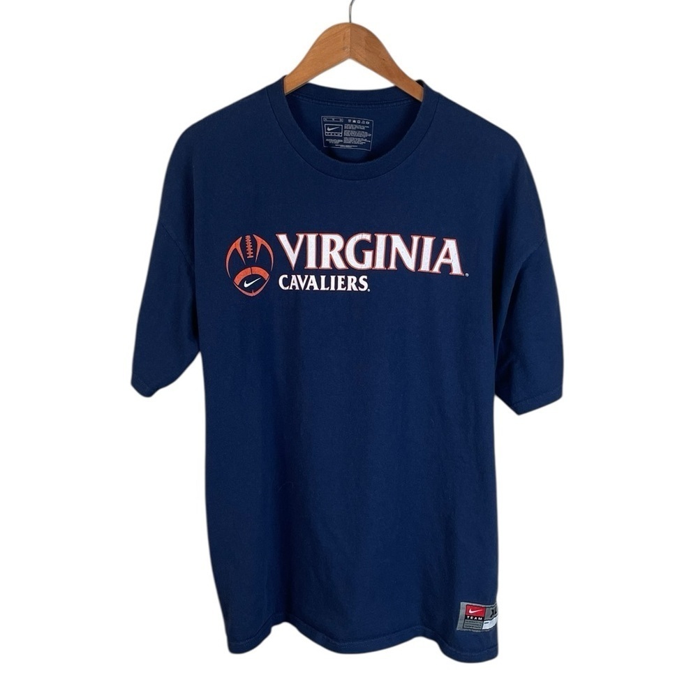 TS105 Men’s Nike Team Y2K UVA Virginia Cavaliers Football T Shirt XL